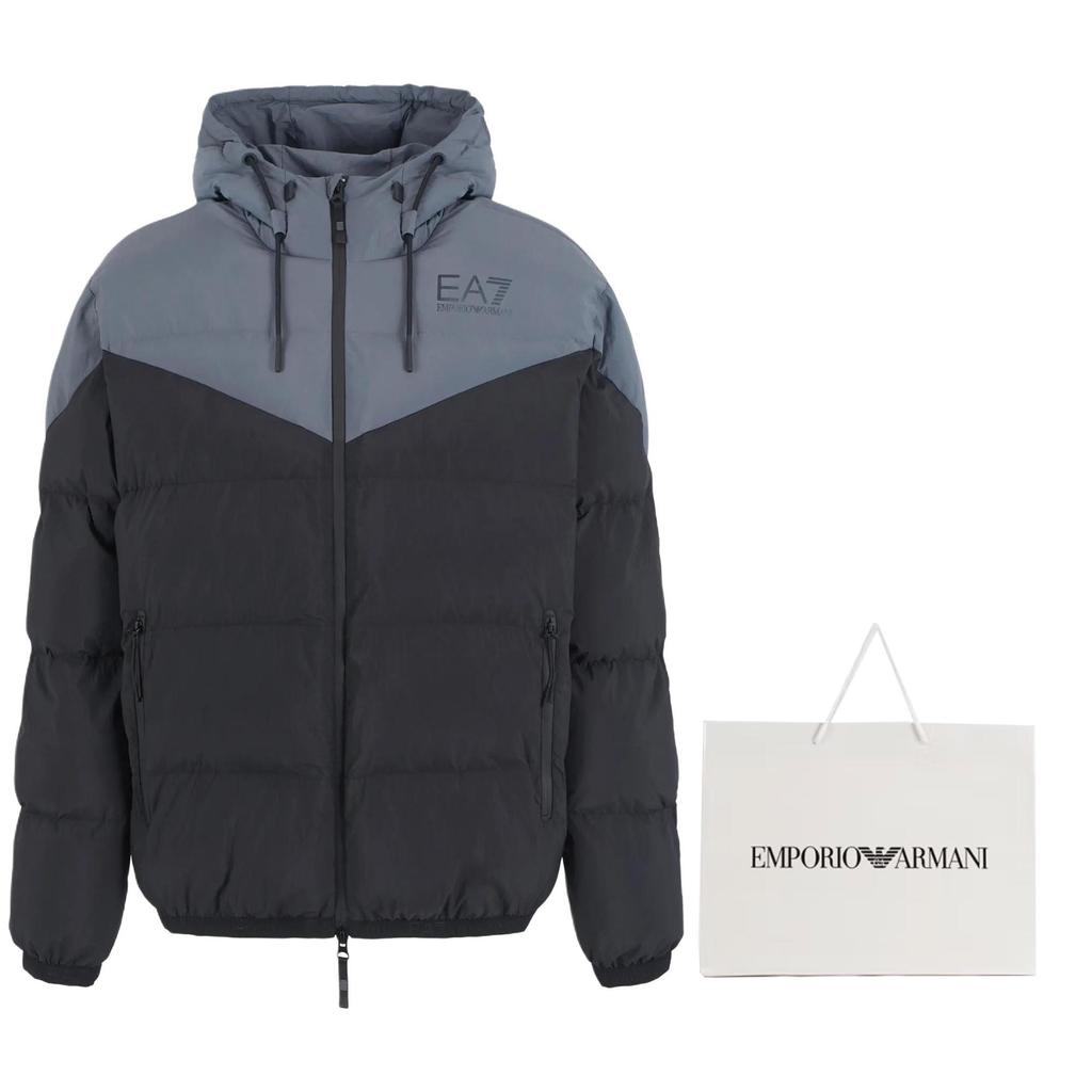EMPORIO ARMANI EA7 Puffer Jacket Men's Black 6DPB30P-NDOZ-1200