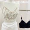 Lace Pure Desire Wind Tube Top Anti-light Underwear Women's Small Breasts Gather and Fix Integrated Cup Beauty Vest Without Steel Ring