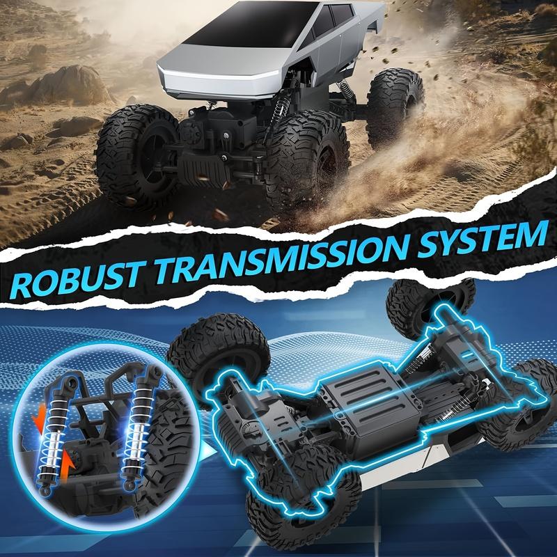 1:16 Amphibious 4WD RC Car for Kids 4-12 – Waterproof Off-Road Remote Control Monster Truck with LED Lights, Birthday Gift Toy