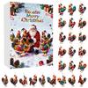Christmas Chicken Advent Calendar 24-Day Countdown Box with Easy-Open Windows Multifunctional Holiday Decoration