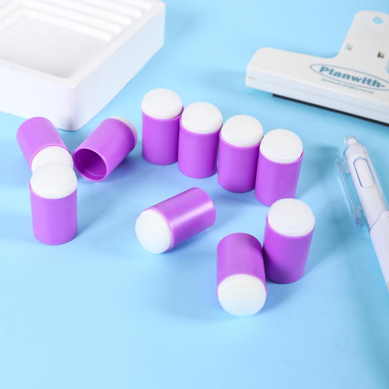 DIY Craft Finger Ink Blending Tool Set PVC Sponge Stamp Pad Applicator Kit for Scrapbook Journaling