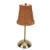 Vintage Rattan Table Lamp LED Dimmable 3 Color Temperatures Rechargeable Cordless Bedside Lamp for Bedroom Living Room