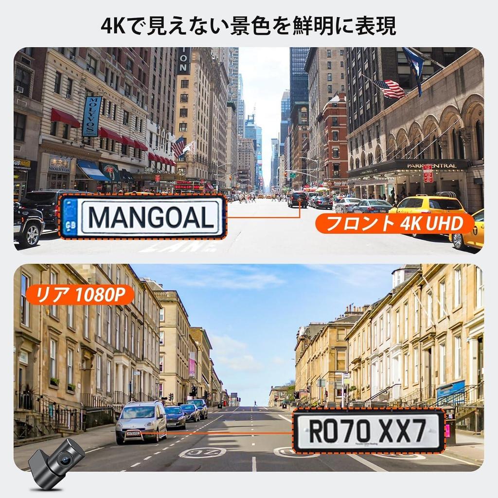 Mangoal 4K/1080P Dash Cam for Toyota C-HR 2021–2023 (Model A, OEM-style)