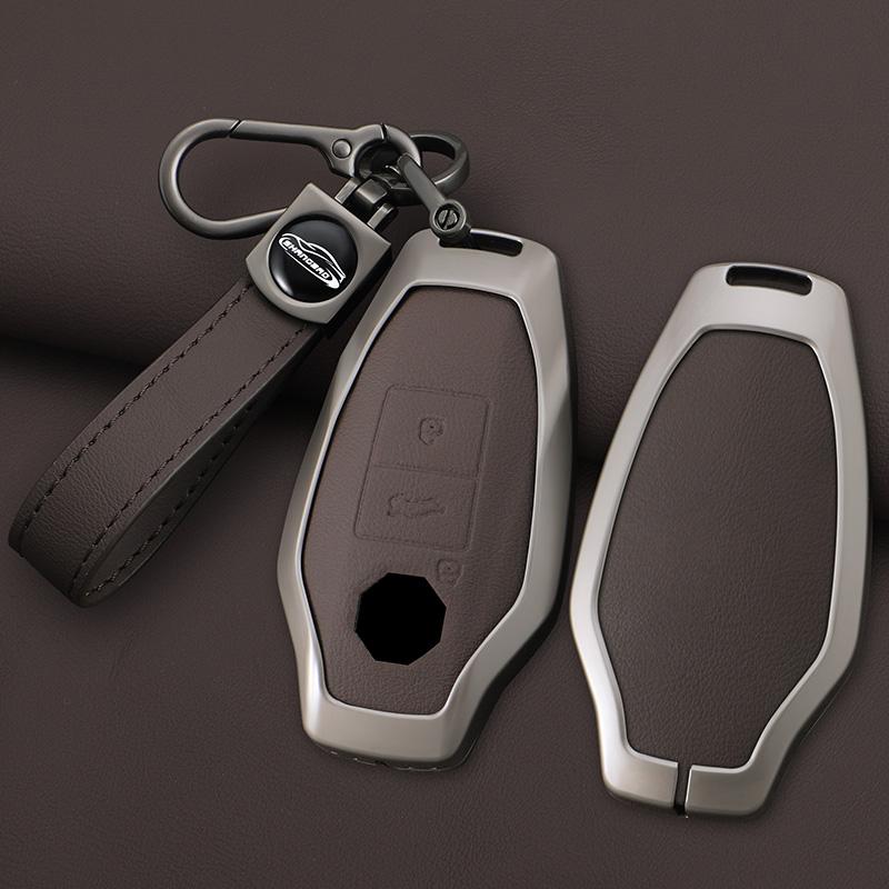 Zinc Alloy Car Key Cover Smart Keyless Remote Control Fobs Case Keychian Holder Auto Interior Accessories for MG 7 MG7 MG-7 2023