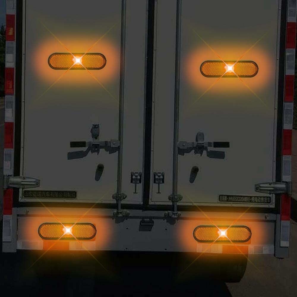 Universal Reflective Plate for Motorcycle, Car, Truck, Trailer, Rear Safety Warning Sticker, High Visibility Auto Accessories