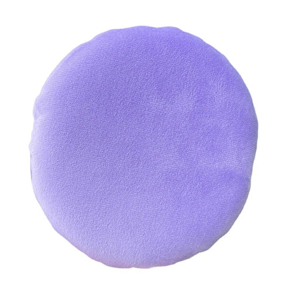 Puf Nou Mare pentru Pudră Liberă de Machiaj, Puf Moale din Bumbac Catifelat pentru Corp, Puf pentru Pudră de Talc, Puf Cosmetic pentru Fond de Ten, Instrumente de Frumusețe pentru Machiaj violet