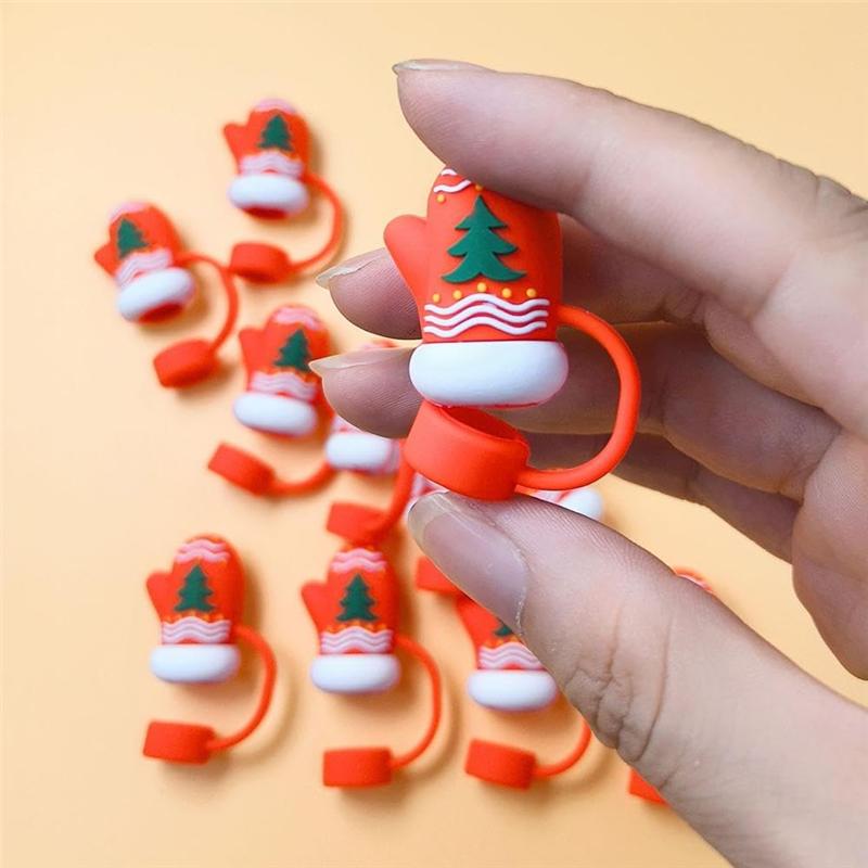 Good-10PCS Silicone Straw Tips Lids Protectors For Stanley40 Oz Tumbler Cups Silicone Straw Covers