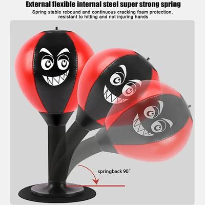 Kids Table Boxing Speed Ball Stress Relief Punching Bag Toy With Suction Cup Interactive Puzzle Toys For Adults And Children