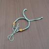 Handmade Woven Bracelet with Ping'an Buckle and Lucky Beads - Unisex DIY Semi-finished Bracelet Rope