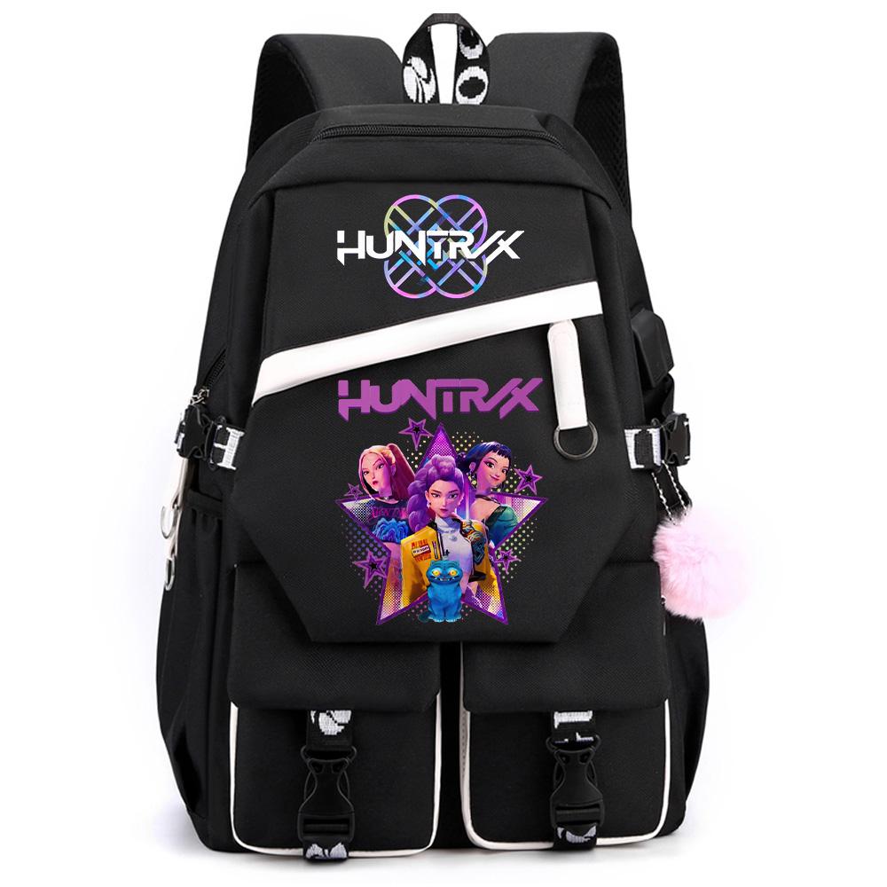 Sac à dos grande capacité imprimé Chasseurs de Démons Anime Kpop pour Adolescent Étudiant Fille Garçon Retour à l'École Sac à Livres Cadeau Enfant Femmes Sac de Voyage Imperméable