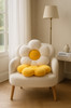 Adorable Sunflower Pillow: Seat Cushion, Sofa Cushion, Car Backrest, Bay Window Decor, Nap Pillow, Living Room Floor Mat.