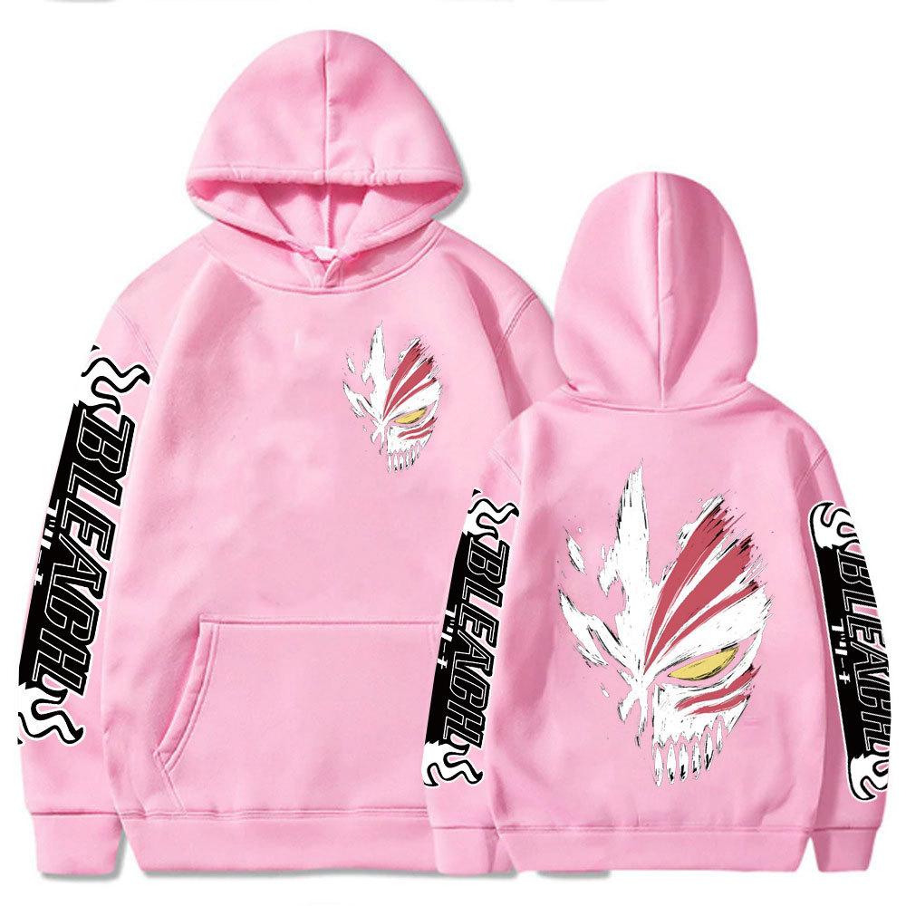 

Одежда в стиле аниме Bleach Zaraki Kenpachi Print Hooded Men Women Prevenious Hoodies Casual Loose Streetwear Harajuku Unisex Sweatshirt 4XL розовый