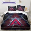 Los Angeles Angels Pattern Bedding Set Quilt Cover Pillowcase Home Decor Gift (1 * Duvet Cover + 2 * Pillowcase, Without Core)