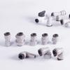 Ajuste 3/8" 1/2" DE X 3/8" Tubo Cotovelo Reto T Conector Rápido de Encaixe POM para Aquário Sistema de Osmose Reversa Filtro de Água RO