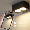 Spots de plafond - NETTLIFE - Spot en saillie carré 2xGX53 - Noir - Métal - LED 2x5W