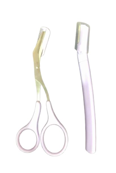 Trendy KELI EYEBROW RAZOR AND EYEBROW SCISSORS WITH COMB