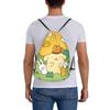 Custom P-Pompompurines Drawstring Bag for Shopping Yoga Backpacks Men Women Cute Dog Sports Gym Sackpack