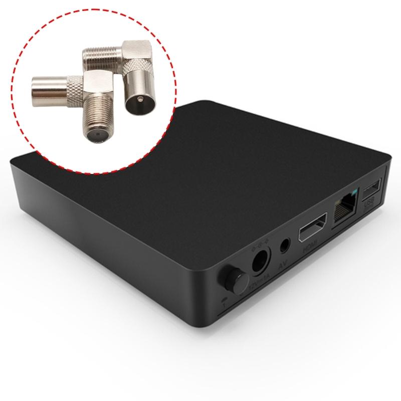 90 Degree Right Angle F Female To Male Adapter Alloy Texture Cable Connector Suitable for Signal Transmission