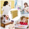 35 Slots Paint Bottle Rack Wooden Paint Storage Rack Multi-Layer Wooden Organizer Stand Easy to Assemble for Miniature Paint Set