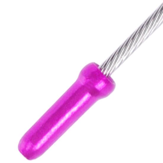 50 Stück Aluminium Fahrrad Brems- Schalthebel Umwerfer Innenkabel Draht Endkappen