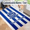 Custom Text Printed Rug Portsmouth FC Non Slip Floor Carpet For Home Room Decor