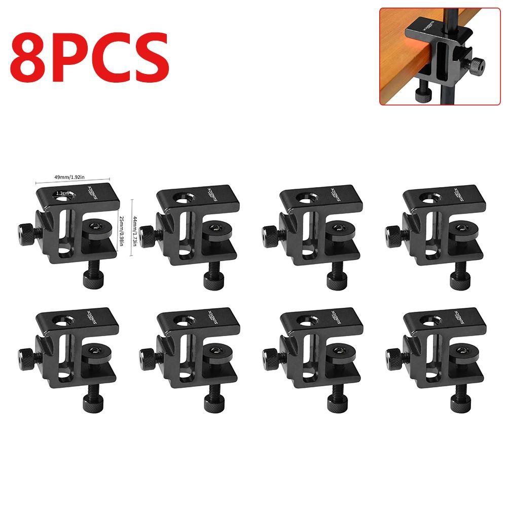 1-10P Table Lamp Clip Light Pole Fixing Tool Aluminum Alloy Desk Lantern Clamp Hanging Lamp Holder Clip Camping Supplies
