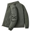Autumn and Winter Nylon Fleece Jacket Medium-green Urban Men's Business Jacket Executive Thickened Windproof Top