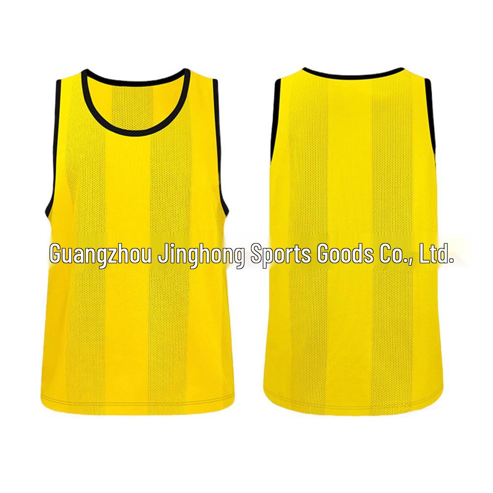 Striped Mesh Training Vest for Team Sports and Student Activities