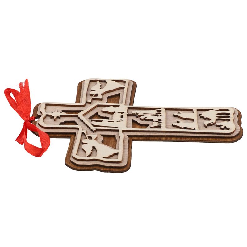 AEE4-Jesuspirit Cross Ornaments For Christmas Tree - Christian Christmas Ornaments - Jesus Christmas Ornaments Religious