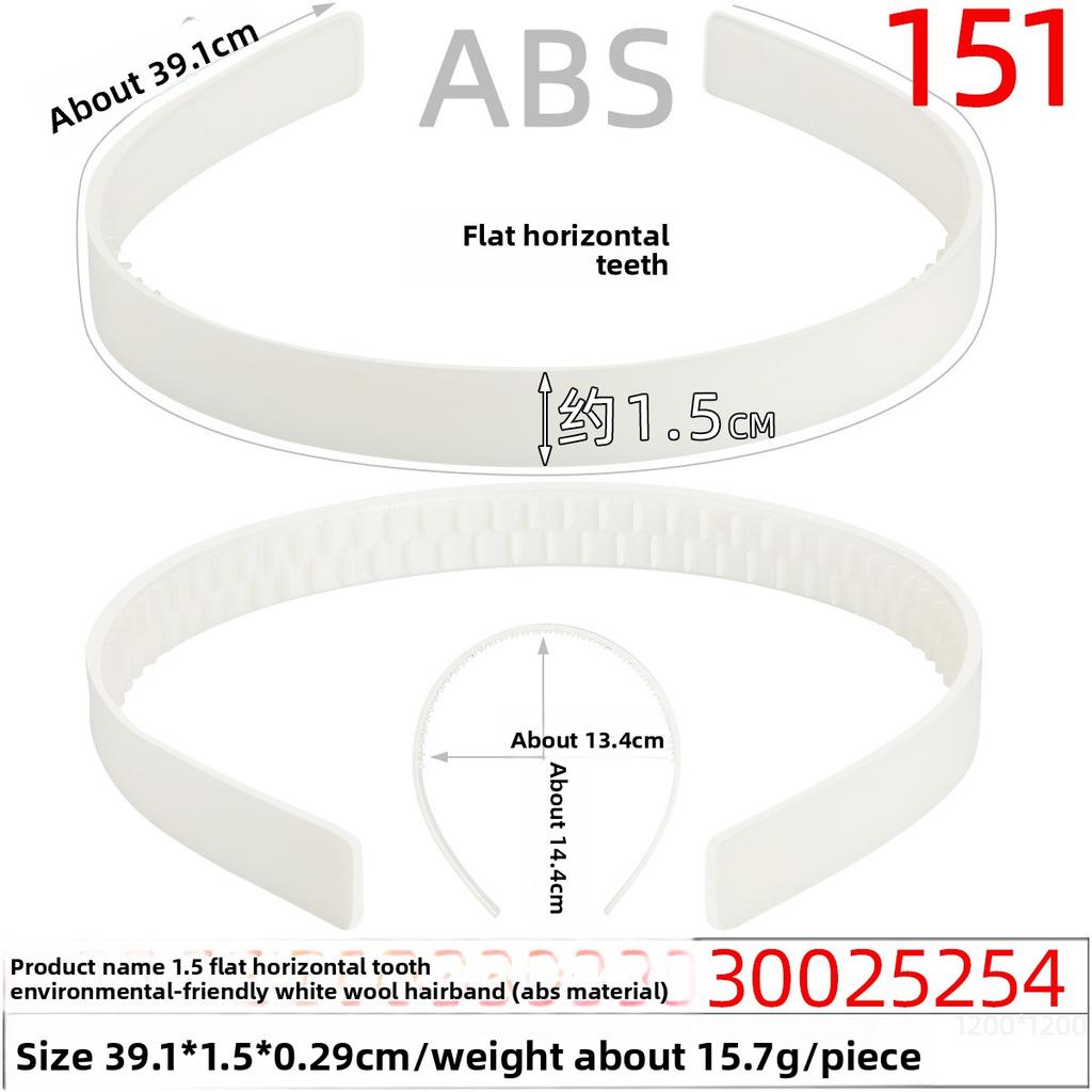 The Long Black Fully Covered Fabric Hair Band with Teeth Made of Plastic Raw Material Has Anti-slip Teeth On The Base