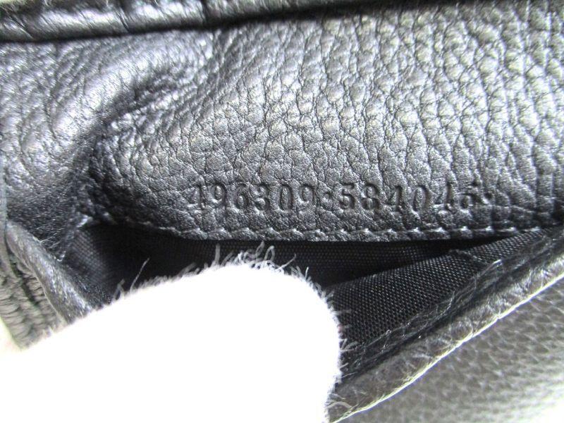 Autentická peněženka GUCCI Vintage Logo Black Leather Bifold Bill Wallet #9711 Repasované