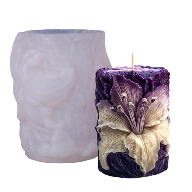 Artistic Silicone Flower Candle Mould For Handmade Gift And Stylish Home Accessories