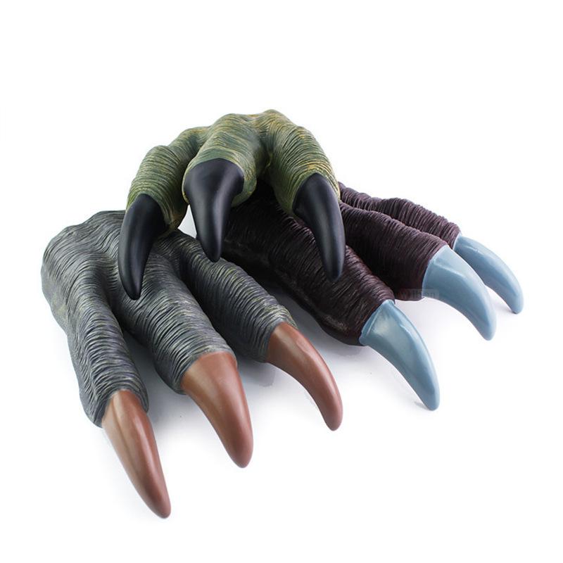 Gloves Halloween Dinosaur Model Animal Hand Puppet Kids Claws Toys Xmas Props
