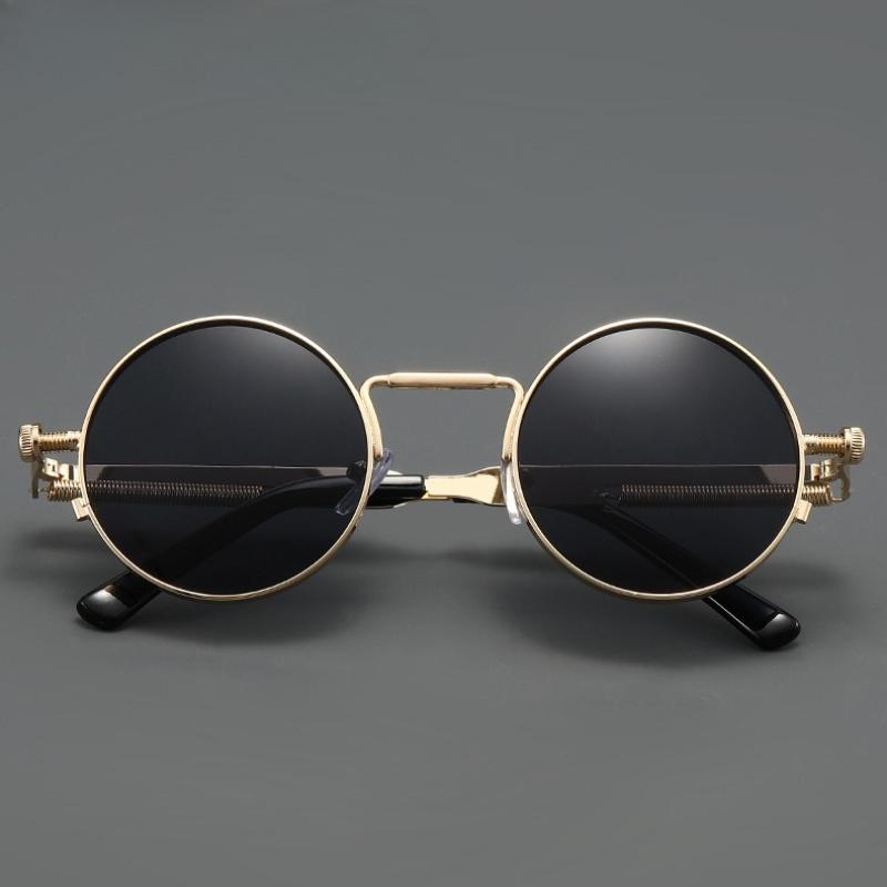 Neue Klassische Retro Runde Rahmen Myopie Sonnenbrille Steampunk Stil Sonnenbrille Hohe Definition Brillen Dioptrien 0 Bis -4.0