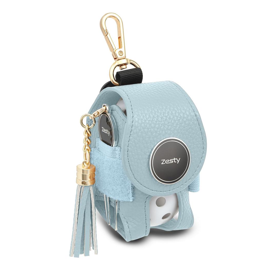 Zesty Golf Ball Case 2W Golf Ball Pouch Ball Holder Green Fork Marker Sax Women's (Standard Type, Blue)