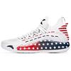 New KT5 Low Cushioning Anti Slip And Wear Resistant Low Top Basketball Shoes Men's White Red Blue 112031102-3