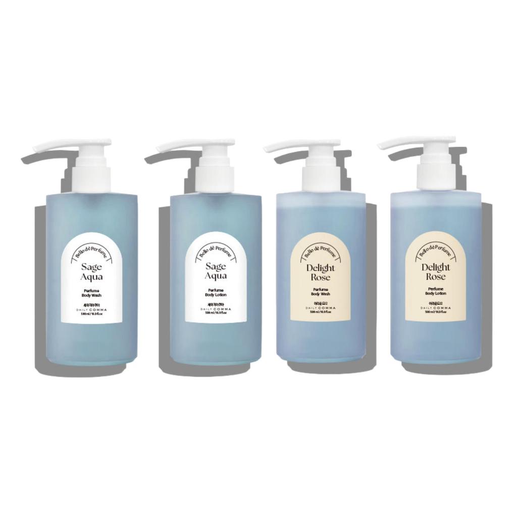 DAILY COMMA Body Wash, Body Lotion 500ml