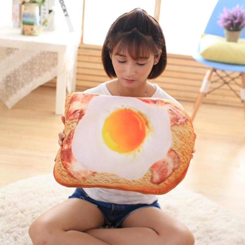 Cuscino Peluche a Forma di Pane con Design Carino per Ragazze, Decorazione per Casa, Ufficio, Riposo