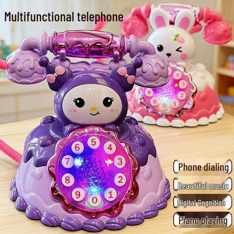 Musical Toy Phone for Early Childhood Development - Simulated Landline for Boys & Girls