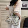 Beach Handbag Bohemian Beach Bag Hollow Out Hollow Shoulder Bag Cute Straw Woven Bag  Streetwear