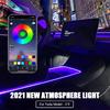 Tesla Model 3/Y Ambient Light App-Controlled Console LED Cup Panel - 64 Colors