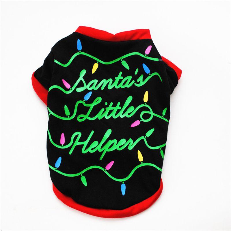 Adorable Dog Cat Puppy Christmas Pullover With Santa Elf Design For Xs/s/m/l/xl Pets