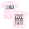 Rosalía LUX 2026 Tour Grafik T-Shirt Unisex Stilvoll Kurzarm 100% Baumwolle Hohe Qualität Lässig Rundhals Street Style T-Shirts