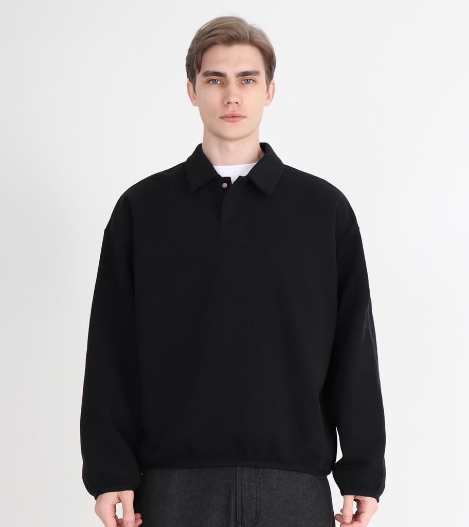 Beoteunseoul Two-Button Collared Knit 3 Colors (Black)