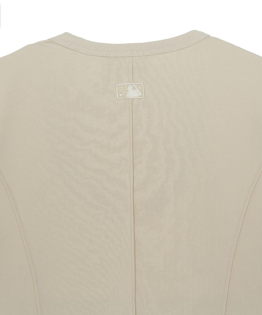 Emelbi Women'S Slim Crop Fit Cap Sleeve Short Sleeve T-Shirt Ny (L.Sand)
