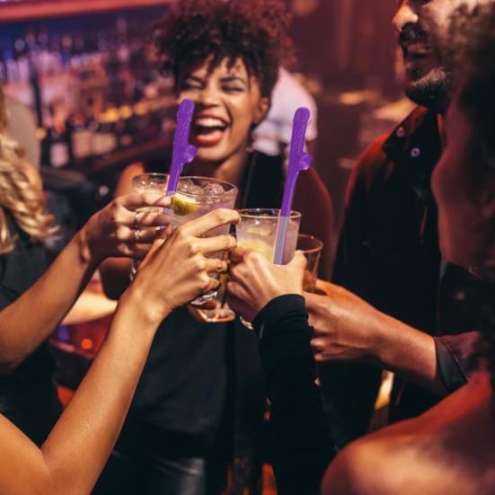 20Pcs Funny Food Drinking Straws Grade BPA Free Unique Shape Smooth Edge Novelty