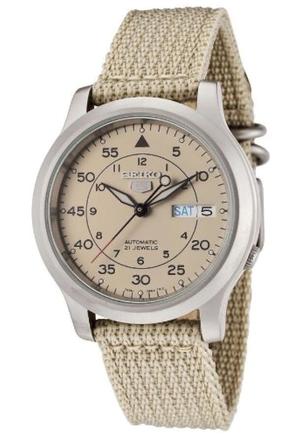 

[Модель зроблено в Японії] Чоловічий годинник SEIKO SEIKO 5 Watch Automatic Back Skeleton Military Ivory SNK803K [Годинник]