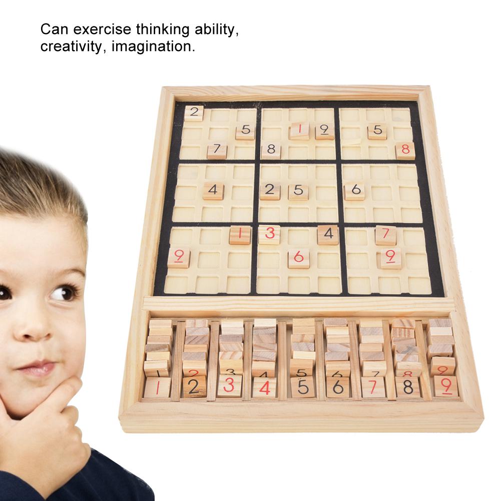 Children Wooden Number Puzzle Toy Board Game Kid Intelligence Logical Development Educational Toy