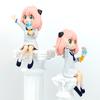 Urocza figurka anime SPY×FAMILY Kawaii Anya Statua z PVC Figurka Kolekcjonerski Model Zabawka Lalka Dekoracja Biurka Zabawki Prezent Urodzinowy dla Dziewczynki