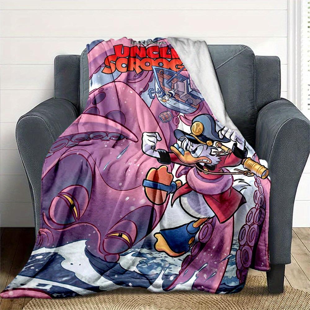 1pc, Disney Uncle Scrooge Blanket, Soft Warm Throw Blanket for Home Decor, Living Room, Travel, Camping